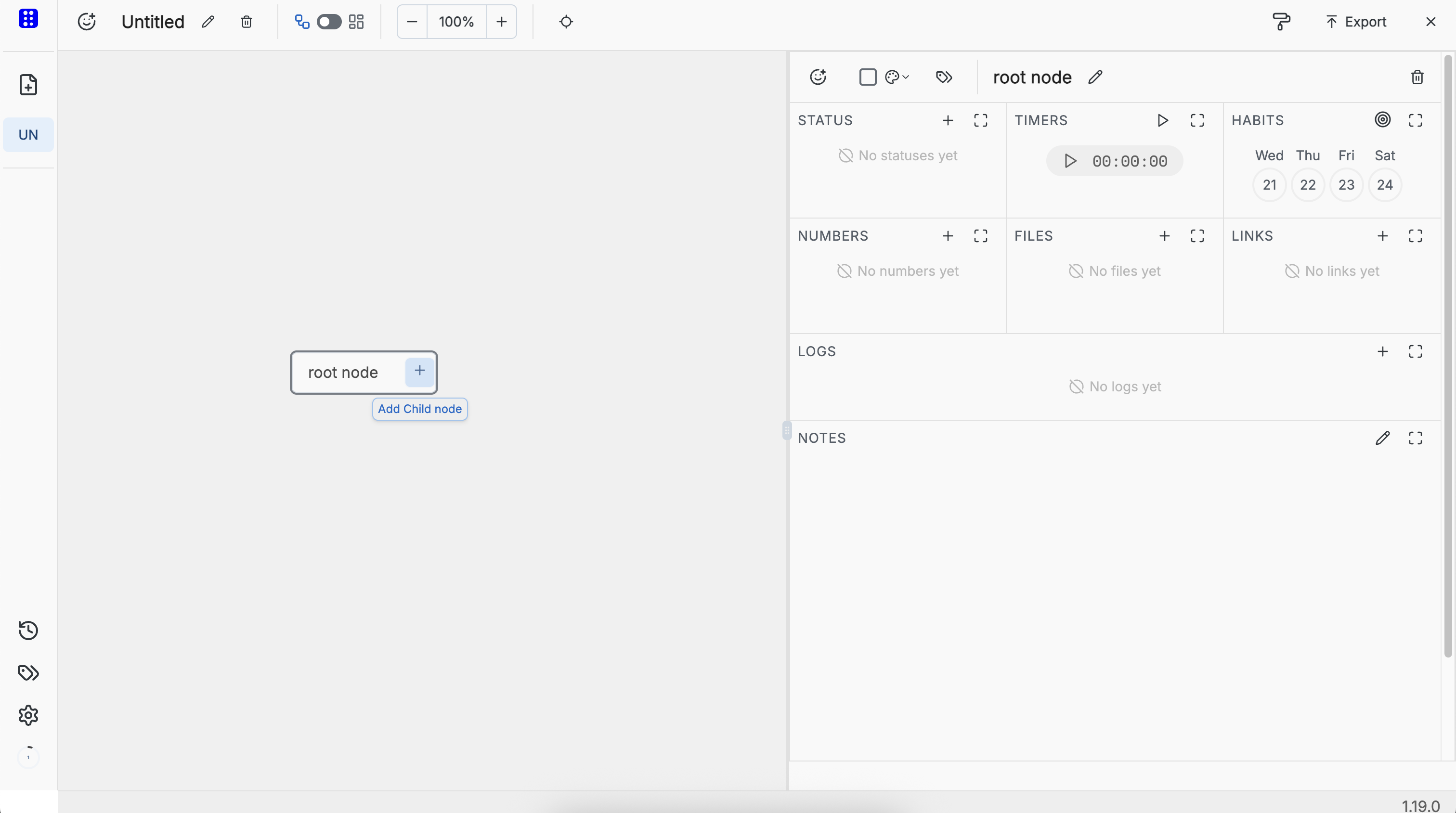 mind map workspace